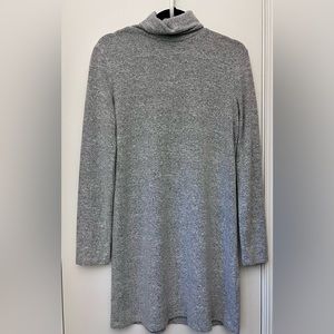 Zara Gray Turtleneck Sweater Dress, Size Small